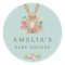 Sweet Woodland Bunny Baby Shower Favour Seal