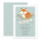 Sweet Woodland Fox Baby Shower Invitation