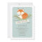 Sweet Woodland Fox Baby Shower Invitation