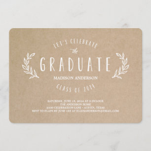 Sweet Wreath Graduation Invitation
