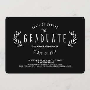 Sweet Wreath   Graduation Invitation