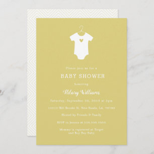 Sweet Yellow Baby Shower Invitations