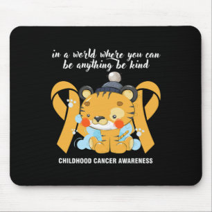Sweet yellow band month of cancer awareness Be-Kin Mouse Mat