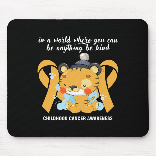 Sweet yellow band month of cancer awareness Be-Kin Mouse Mat (Front)