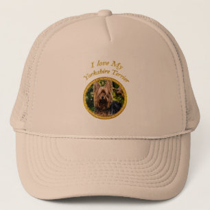 Sweet Yorkshire terrier small dog Trucker Hat