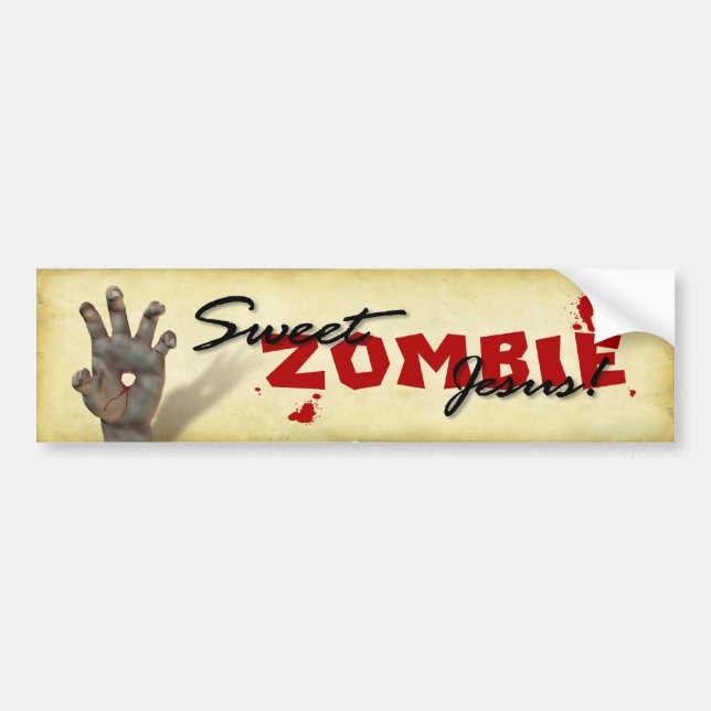 Sweet Zombie Jesus Bumper Sticker (Front)