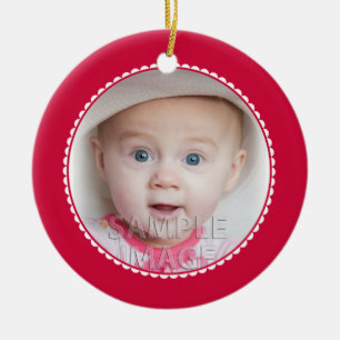 SweetBabyCarrots Babys First Christmas Red Ceramic Tree Decoration