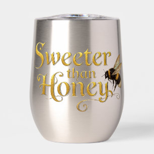 Sweeter Than Honey   Golden Vintage Bee Art Lover
