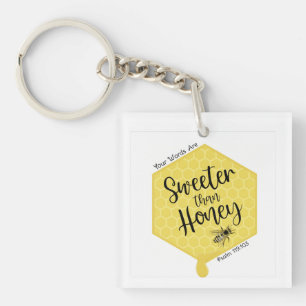 Sweeter Than Honey Key Ring