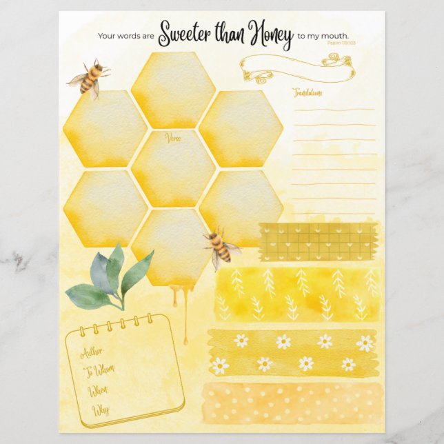 Sweeter Than Honey Verse Map (Front)