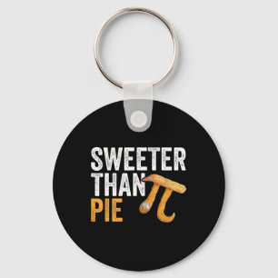 Sweeter Than Pie Math Geek Teacher 3.14 Pi Day Key Ring