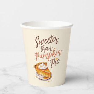 Sweeter Than Pumpkin Pie – Fall Pumpkin Spice Pie Paper Cups