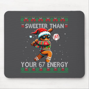 Sweeter Than Your 67 Energy Gingerbread Baseball C Mouse Mat