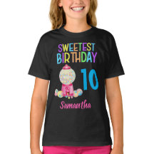 Sweetest Birthday Party Colourful Custom T-Shirt