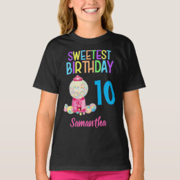 Sweetest Birthday Party Colourful Custom T-Shirt