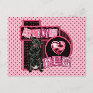 Sweetest Day - Love Pug Postcard