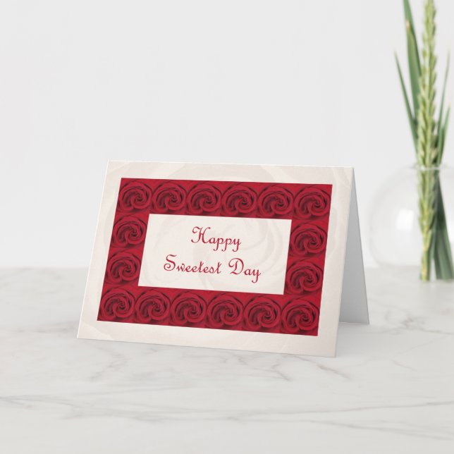 Sweetest Day Poem Card -- Roses (Front)