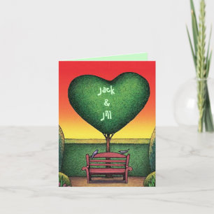 Sweetest Day Valentine Card Personalise a Topiary