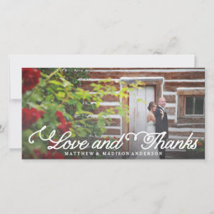 Sweetest Day Wedding Thank You Photo Card