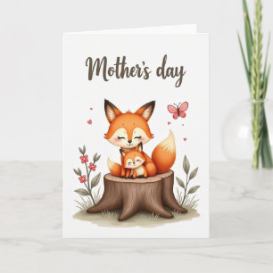 Sweetest Fox Mothers Day Card