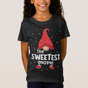 Sweetest Gnome Family Matching Christmas Funny Paj T-Shirt