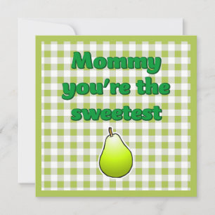 Sweetest Green Pear Card