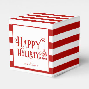 Sweetest Happy Holidays   Custom Christmas Favour Box