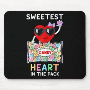 Sweetest Heart In The Pack Valentines Day Cute Gir Mouse Mat