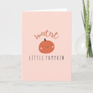 sweetest little pumpkin cute card
