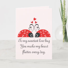 Sweetest Love Bug Holiday Card