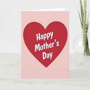 Sweetest Mothers Day Heart Card