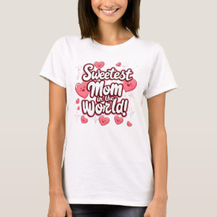 Sweetest Mum in the World" T-shirt