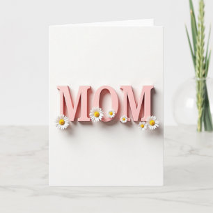 Sweetest Mum Pink Letter Card
