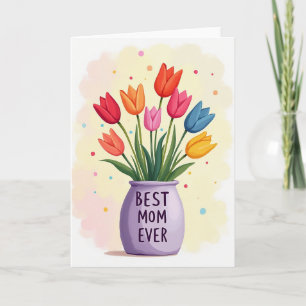 Sweetest Mum Spring Bouquet Card