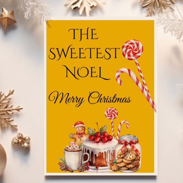 Sweetest Noel Classic Christmas Greeting Card (Creator Uploaded)