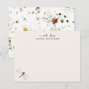 Sweetest Pink Floral Personalised Stationery Card