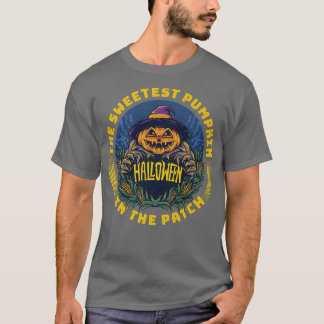 Sweetest Pumpkin in the Patch Funny JackOLantern H T-Shirt