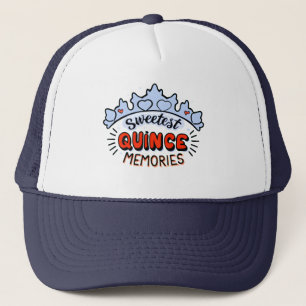 Sweetest Quince Memories Enchanting Quinceañera Trucker Hat