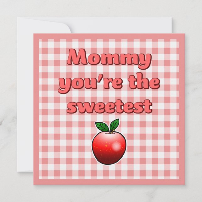Sweetest Red Apple Card (Front)