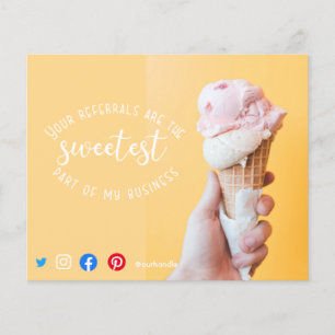 sweetest referrals mailer real estate marketing  flyer