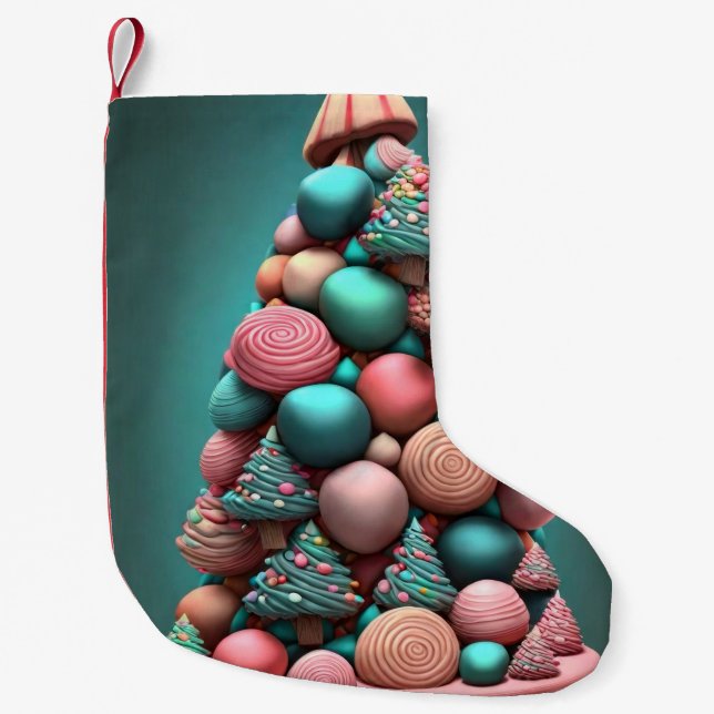 Sweetest Season's Greetings Small Christmas Stocking (Front)
