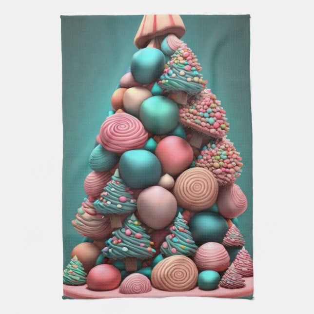 Sweetest Season's Greetings Tea Towel (Vertical)