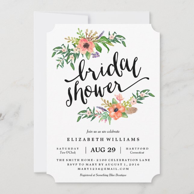 Sweetest Shower Bridal Shower Invitation (Front)