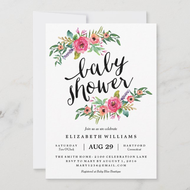 Sweetest Summer Baby Shower Invitation (Front)