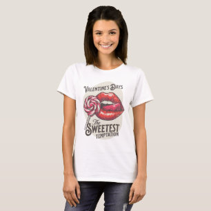 Sweetest Temptation Vintage Lip Art T-Shirt