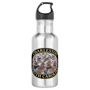 Sweetgrass Baskets at Market in Charleston, SC 532 Ml Water Bottle