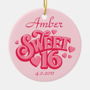Sweetheart 16 Personalised Ornament