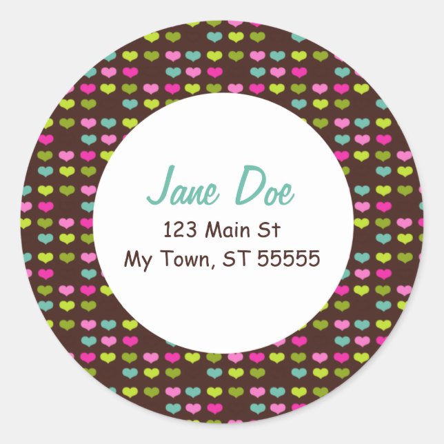 Sweetheart Address Sticker (Front)