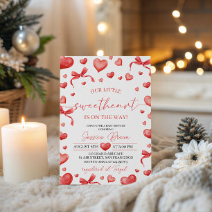 Sweetheart Baby Shower Invitation Girl