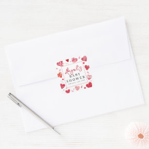 Sweetheart   Baby Shower Square Sticker